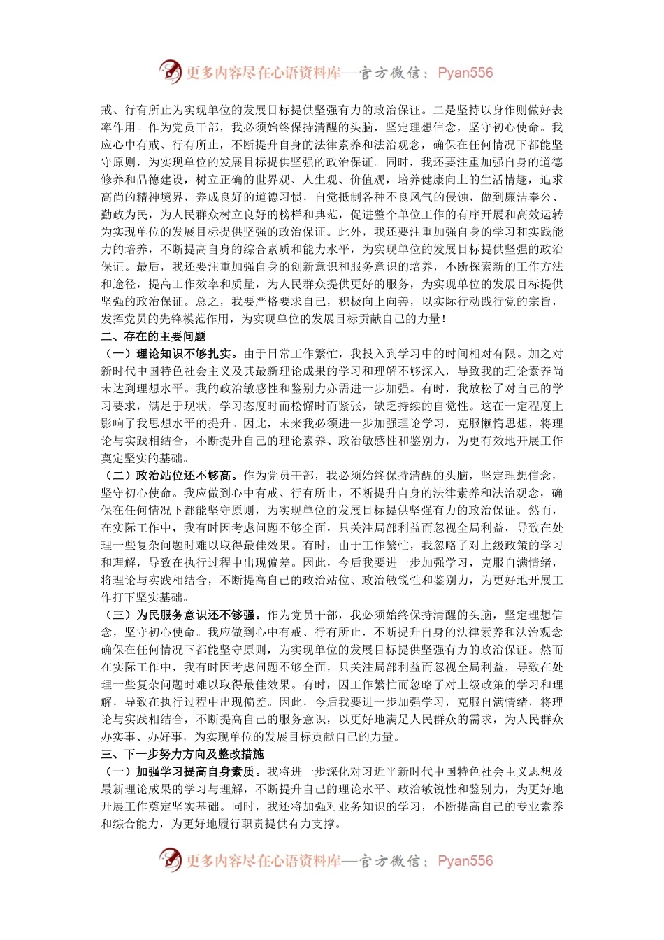“案促改”个人对照检查发言材料.docx_第2页