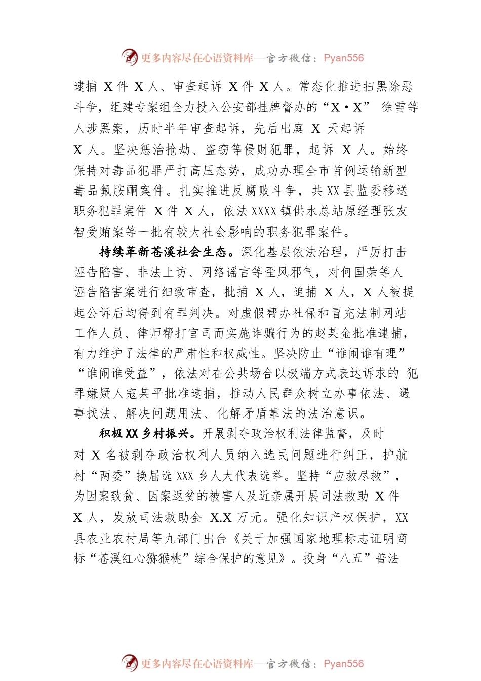 X县人民检察院工作报告（20220224）.docx_第2页