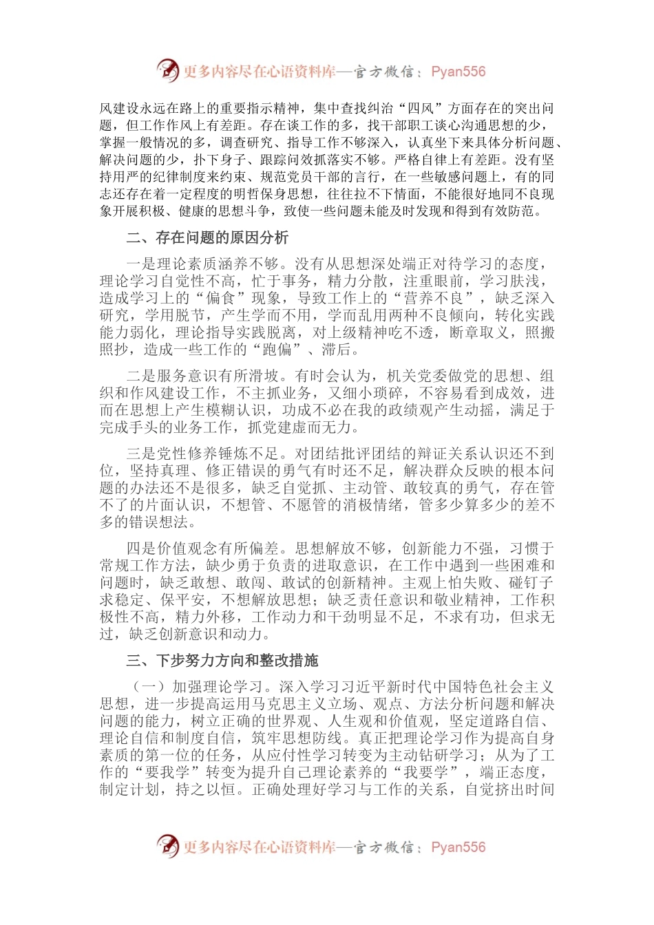 “严守纪律规矩加强作风建设”个人对照检查材料（领导干部）.docx_第2页