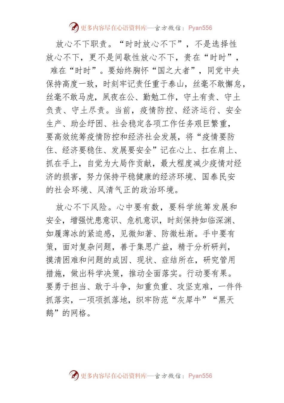 【中心组研讨发言】“时时放心不下”见担当.docx_第2页