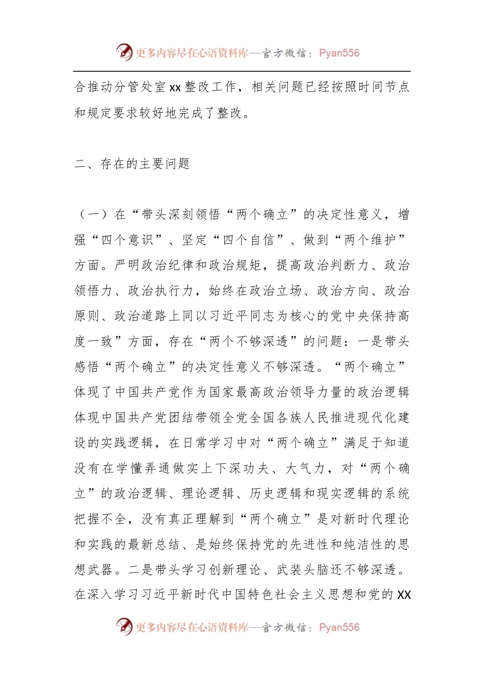 X市局党组副书记在本年度民主生活会对照检查材料.docx_第2页