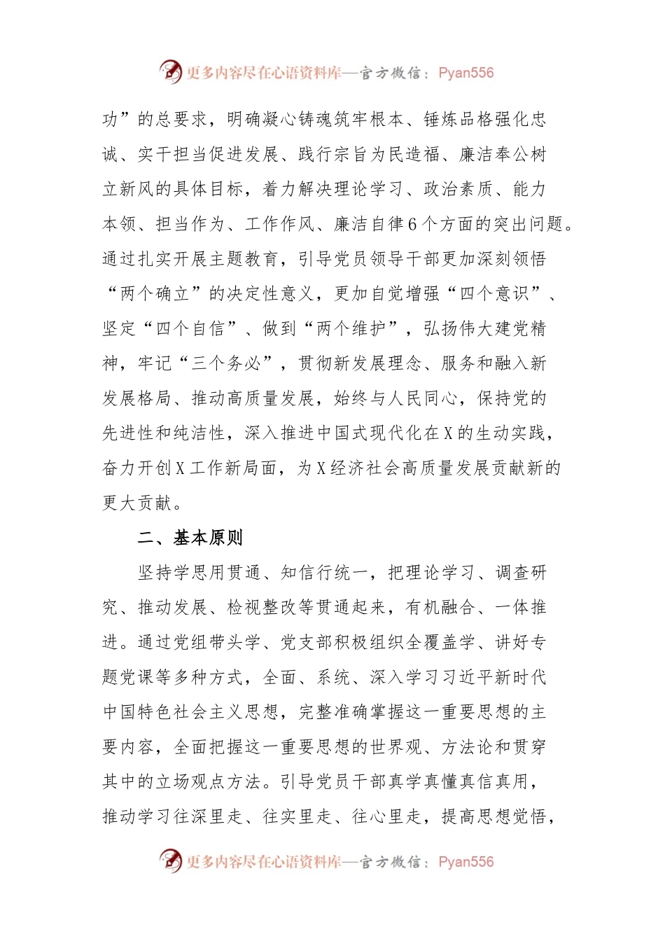 X局党组2023年主题教育实施方案.docx_第2页