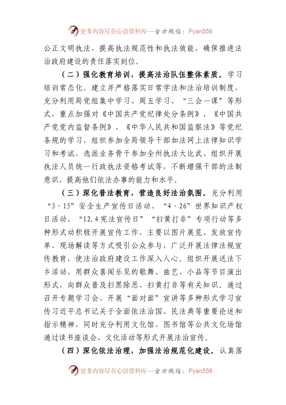 X县文化旅游广电局推进法治建设第一责任人职责述职报告.docx_第2页