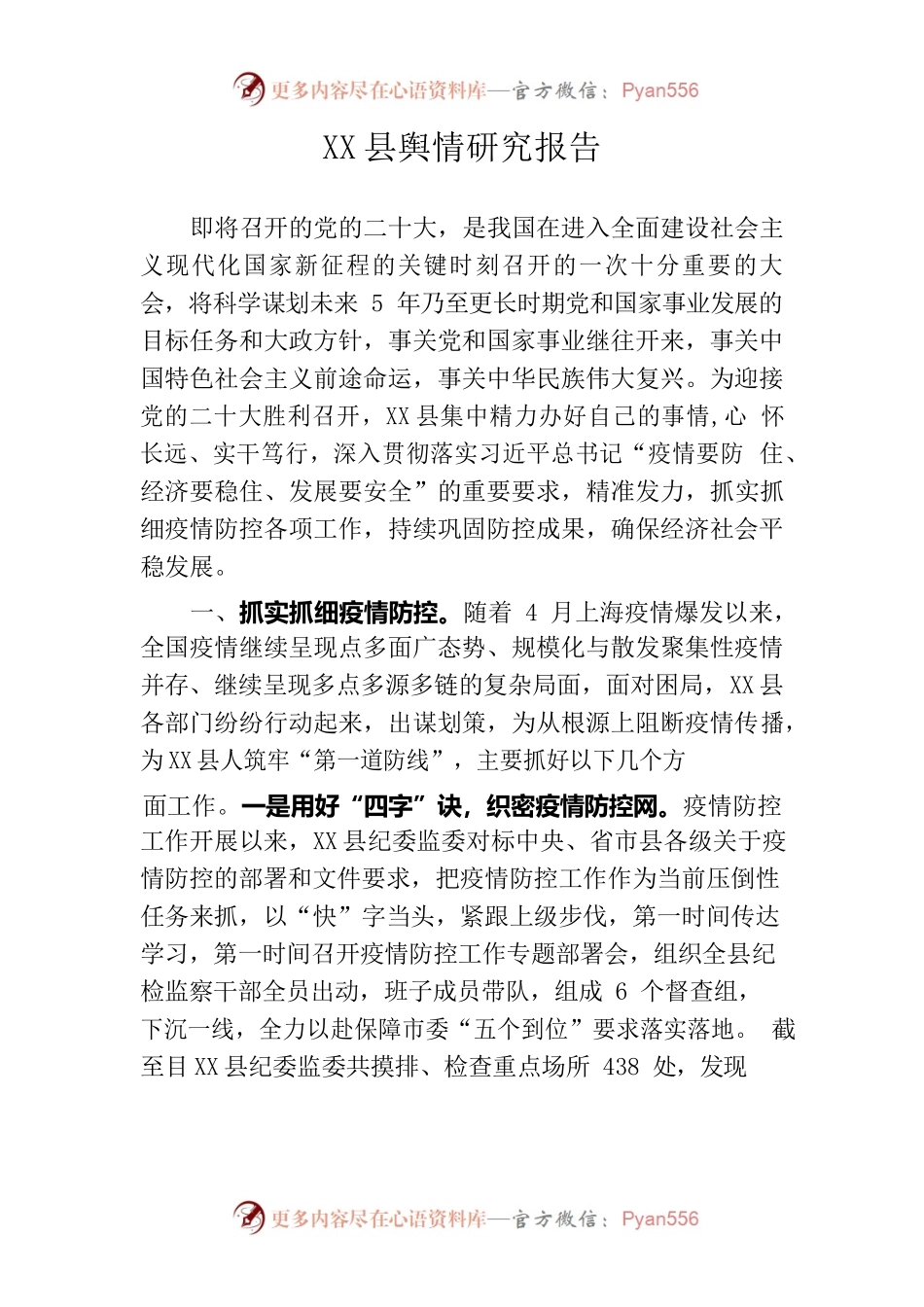 X县舆情研究报告.docx_第1页