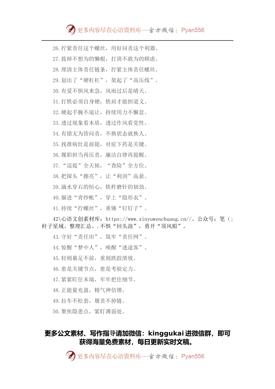 “自我革命的精神”“抓铁有痕的力度”：纪检工作类过渡句50例.docx_第2页