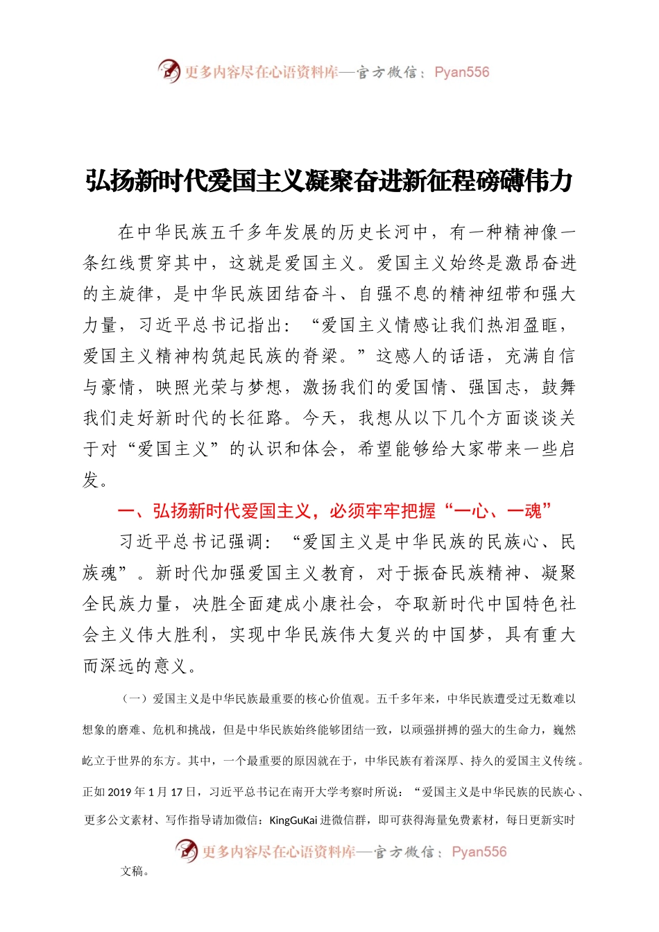 【党课范文】弘扬新时代爱国主义 凝聚奋进新征程磅礴伟力.docx_第1页