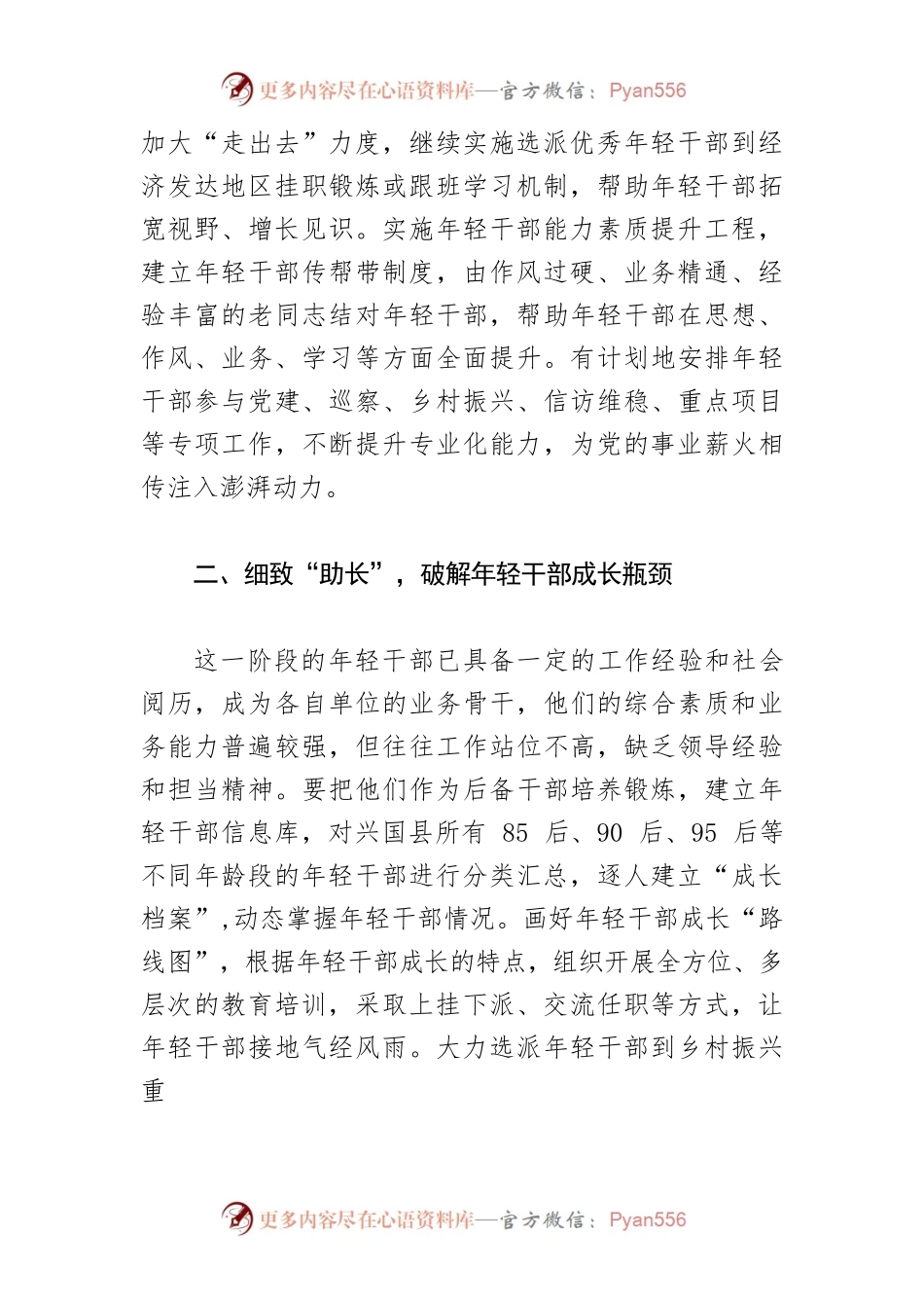 【常委组织部长中心组研讨发言】当好新时代伯乐 让年轻干部竞相奔腾.docx_第2页