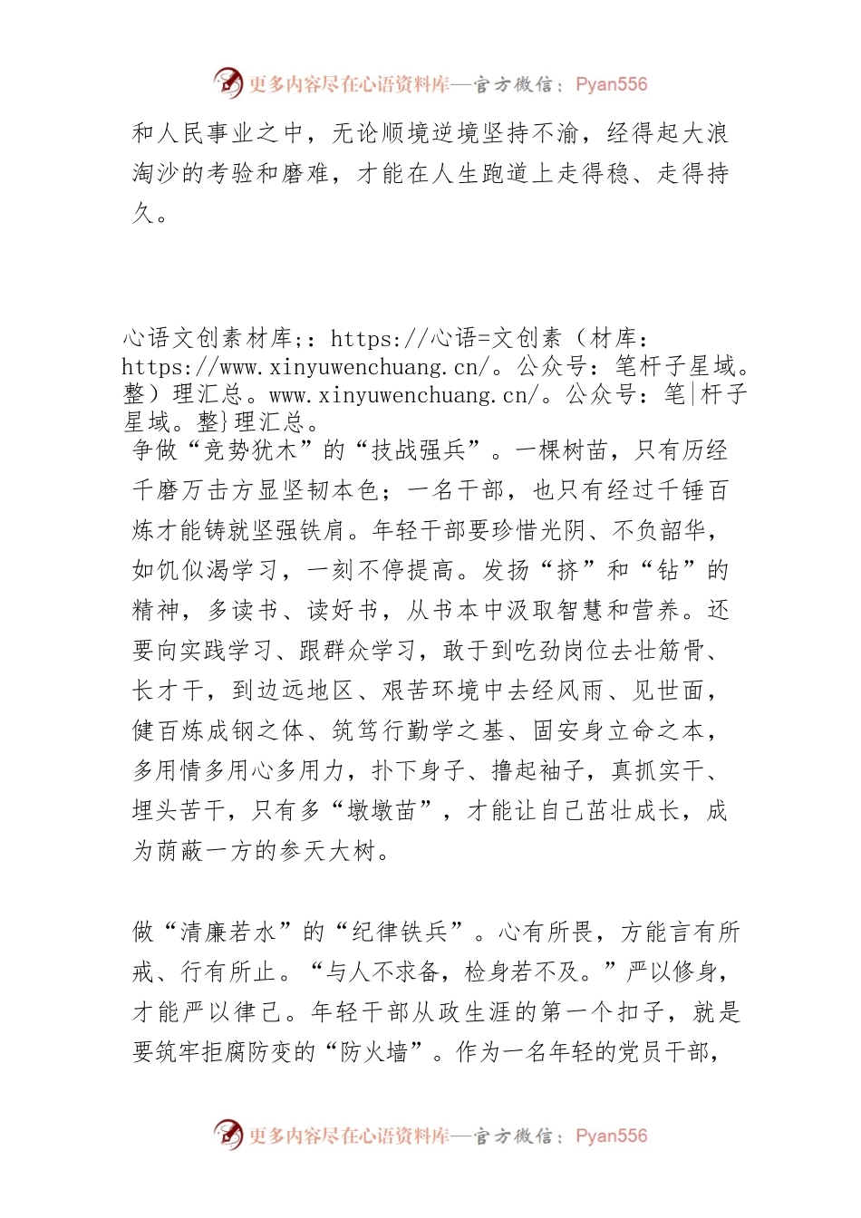 【中心组研讨发言】年轻干部当做“五行”精兵.docx_第2页