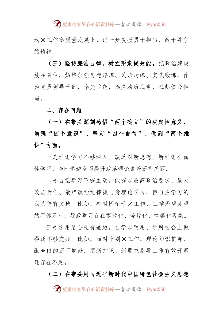 XX退役军人事务局党组书记2022年度民主生活会个人发言提纲.docx_第2页