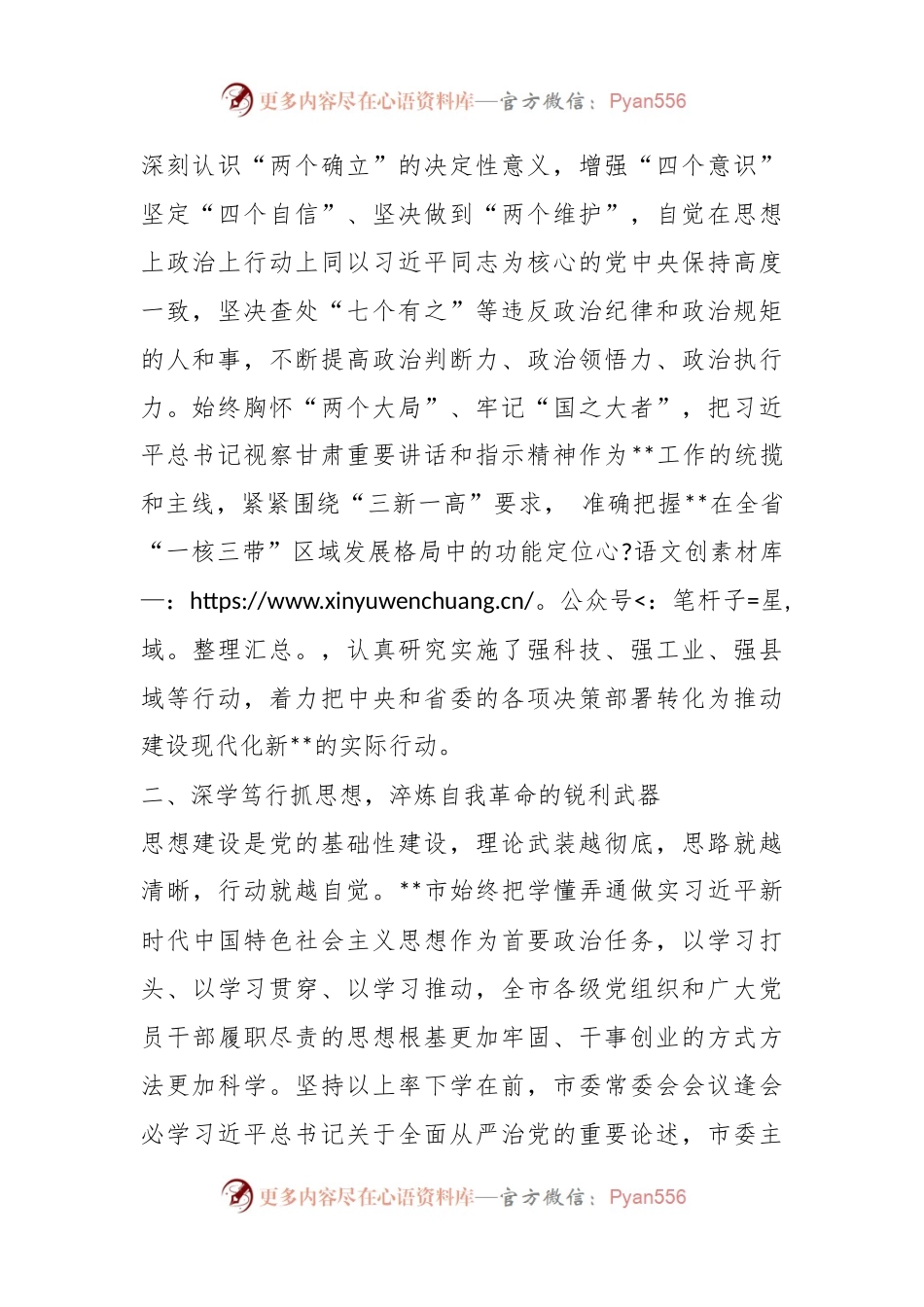 X市关于全面推进从严治党工作开展情况报告.docx_第2页