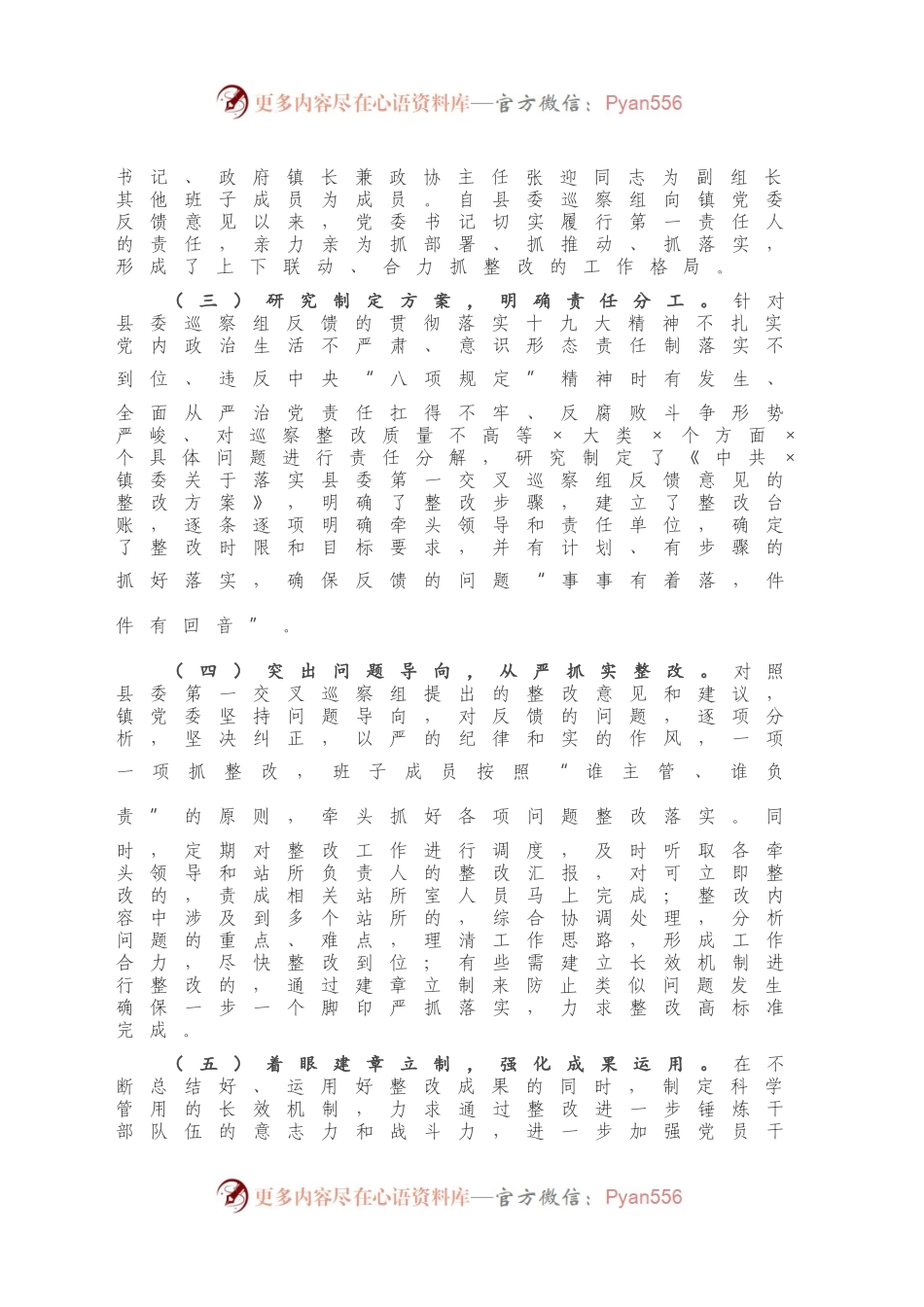 X镇党委巡察整改工作方案.docx_第2页