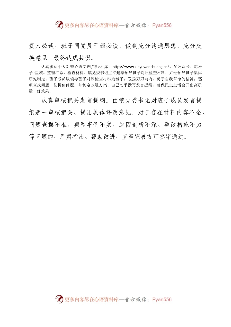 乡镇民主生活会会前准备工作报告.docx_第2页