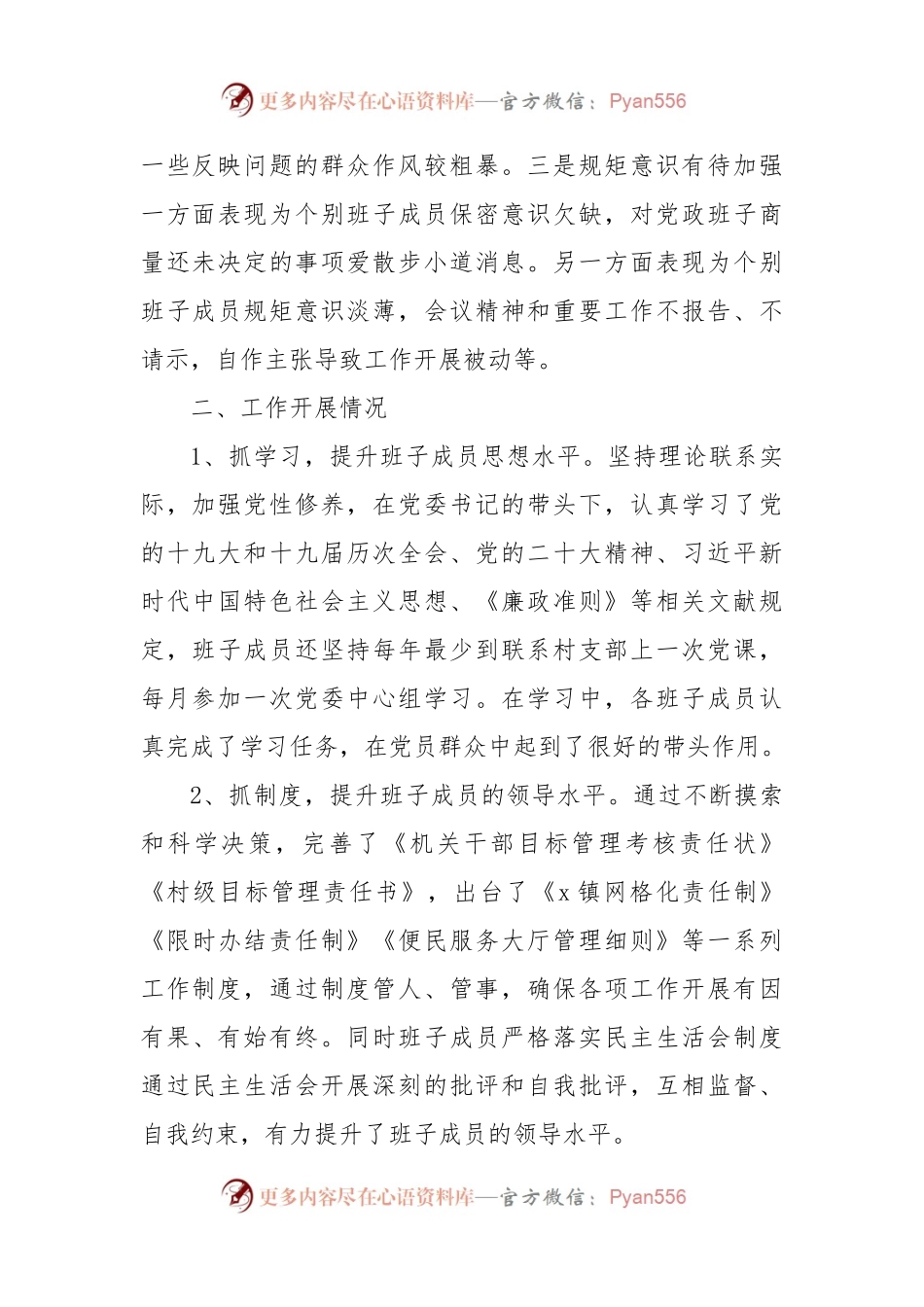 乡镇领导班子工作汇报范文.docx_第2页