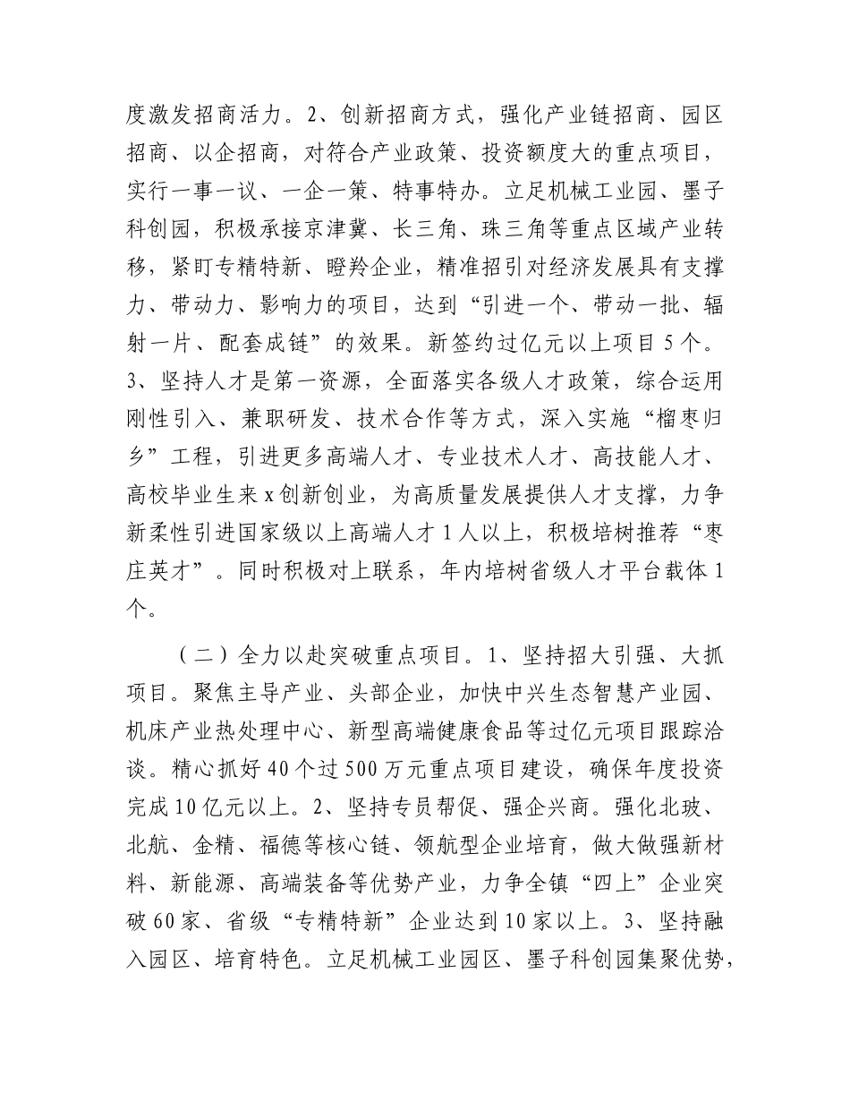 乡镇2024年经济工作要点（计划）.docx_第2页