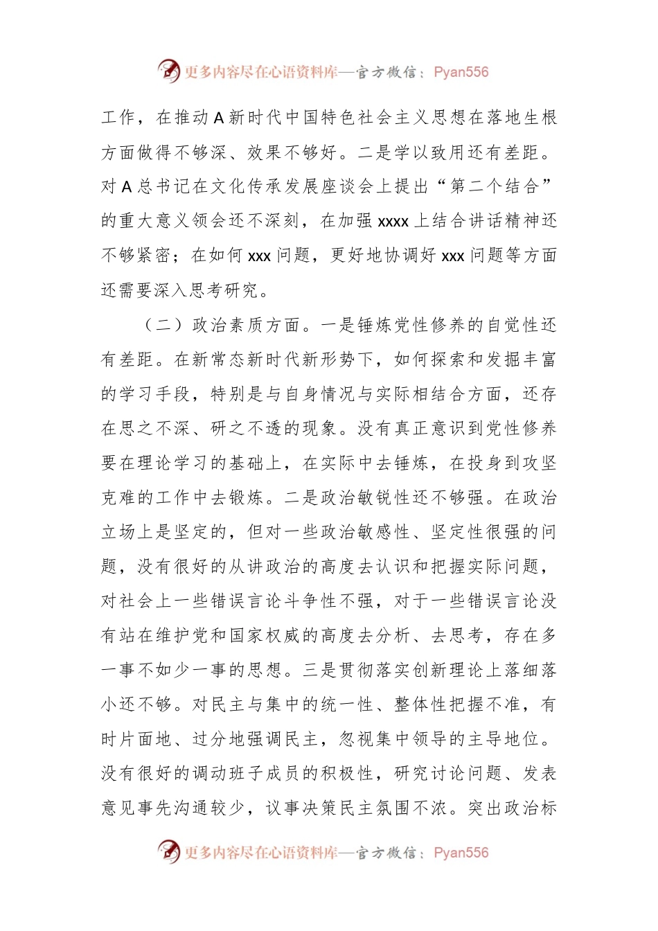 个人在2023年专题民主生活会检视剖析材料.docx_第2页