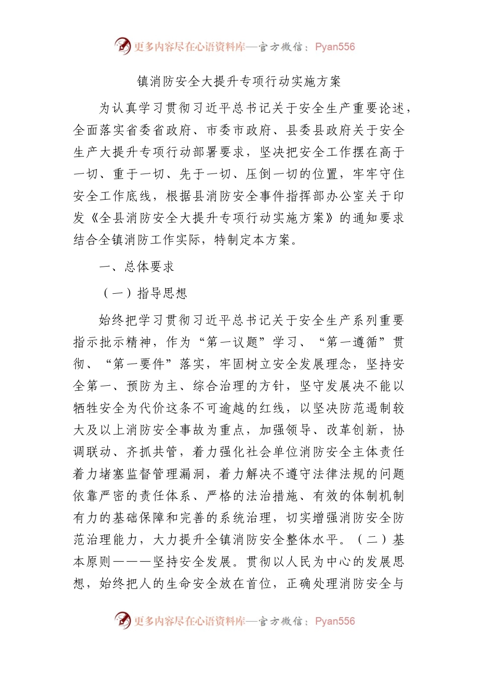 乡镇消防安全大提升专项行动实施方案.docx_第1页