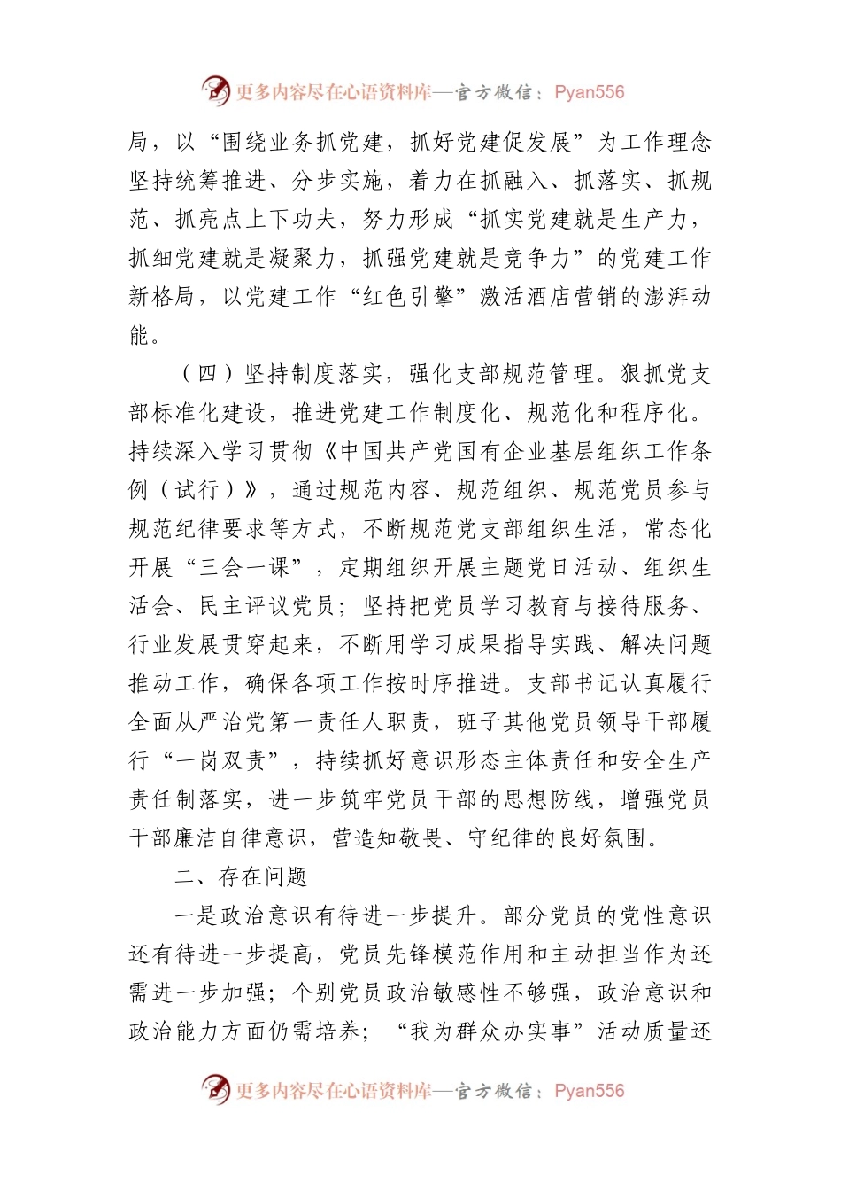 两新党支部2023年度工作总结暨党建述职.docx_第2页