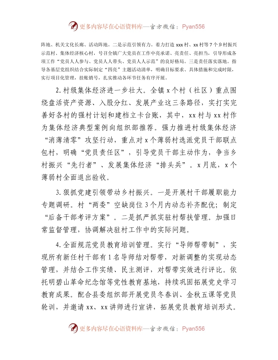 乡镇上半年党建工作总结3000字.docx_第2页