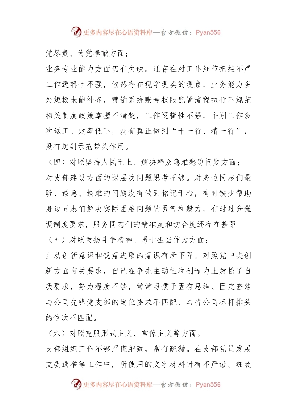 主题教育民主生活会检视 剖析材料.docx_第2页