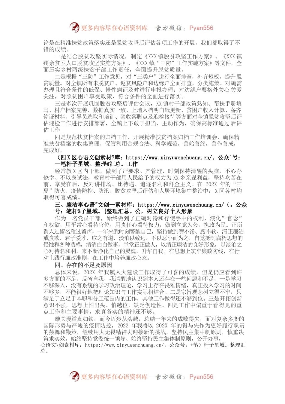 乡镇人大主席202X年度述职述廉报告.docx_第2页