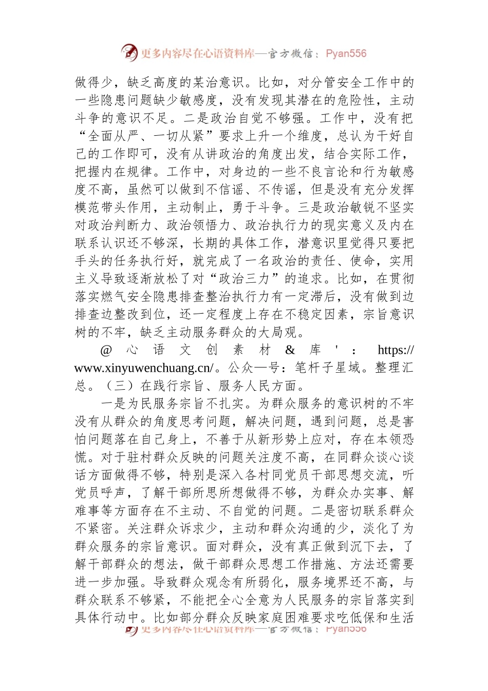 乡镇人大主席2023年度专题民主生活会发言稿提纲.docx_第2页