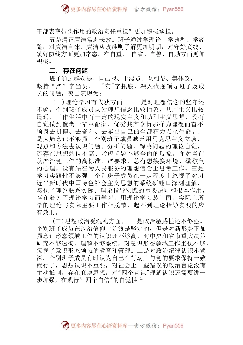 主题教育专题民主生活会检视剖析材料.docx_第2页