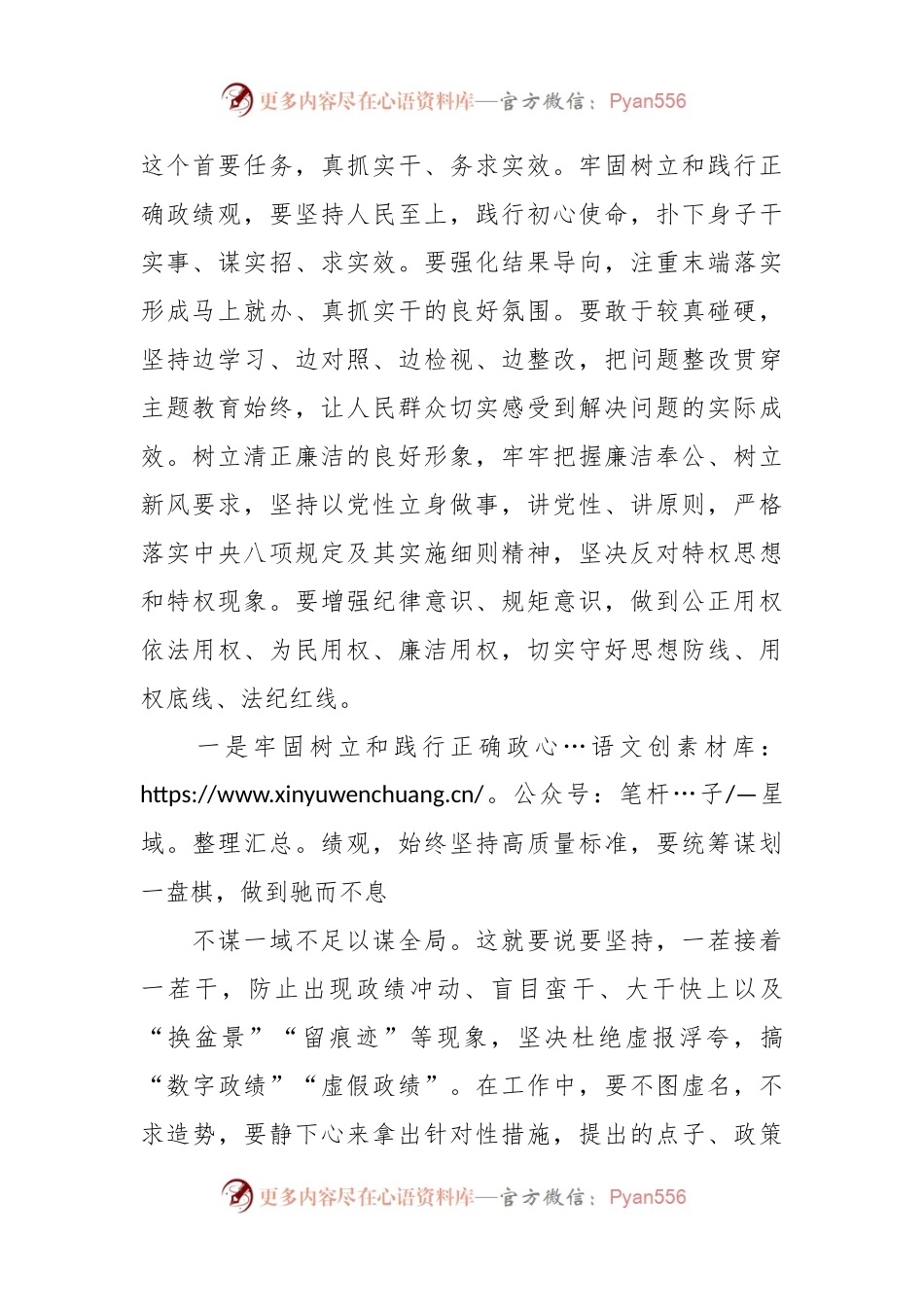 主题教育“牢固树立和践行正确政绩观，推动高质量发展”学习体会.docx_第2页