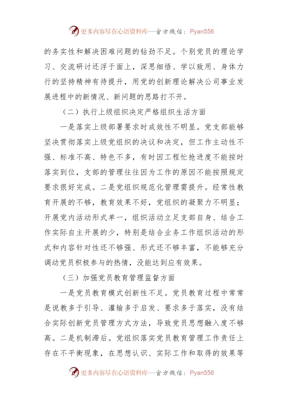 主题教育专题组织生活会党支部对照检查材料（五个方面）.docx_第2页