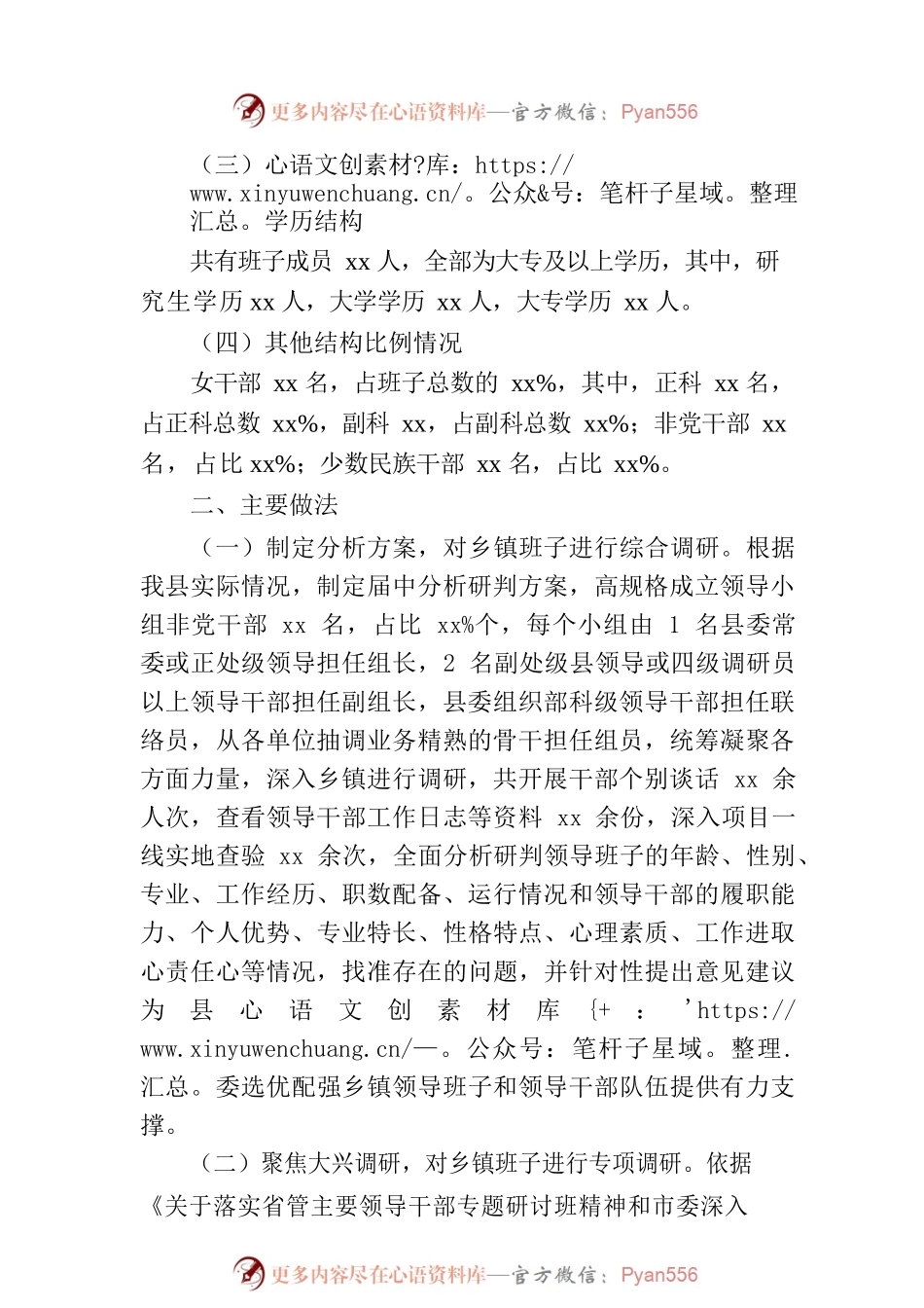 乡镇领导班子届中分析的情况报告.docx_第2页