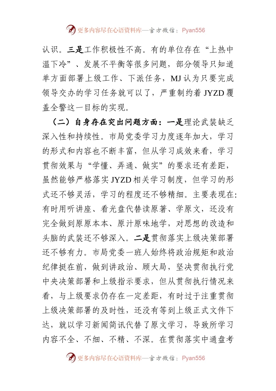 【班子4GA】政法队伍教育整顿民主生活会班子对照检查材料范文.docx_第2页