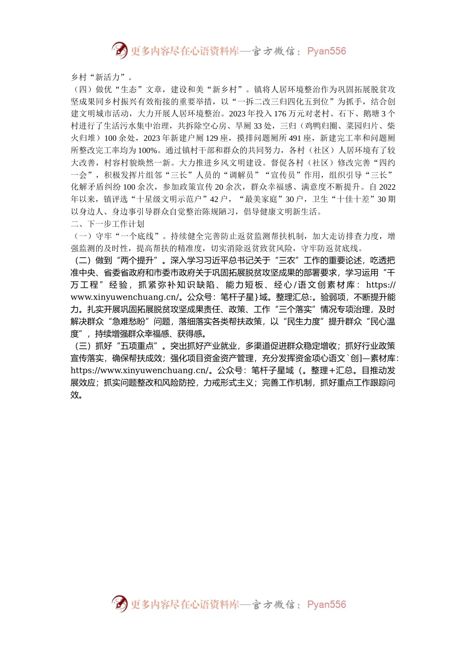 乡镇2024年度推动乡村振兴工作总结.docx_第2页