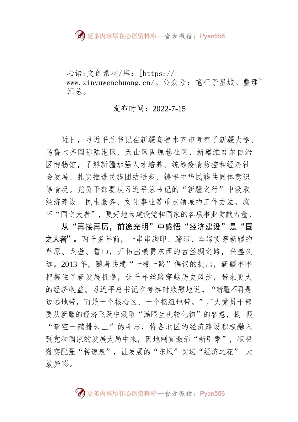 从“新疆之行”感悟“国之大者”.docx_第1页