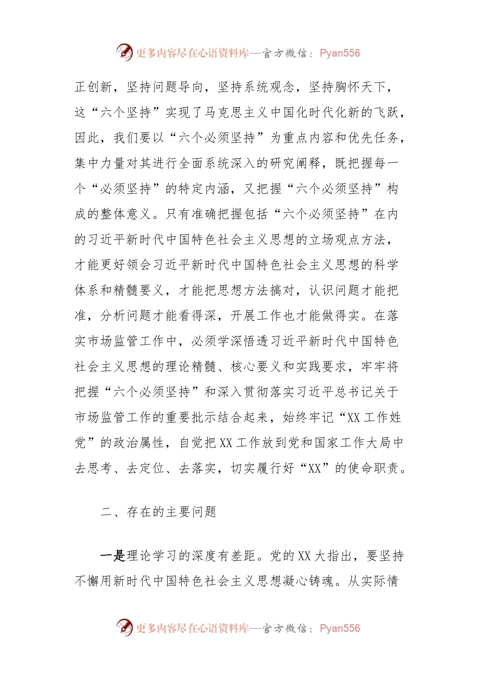 主题教育专题二：“六个坚持”专题研讨交流材料.docx_第2页