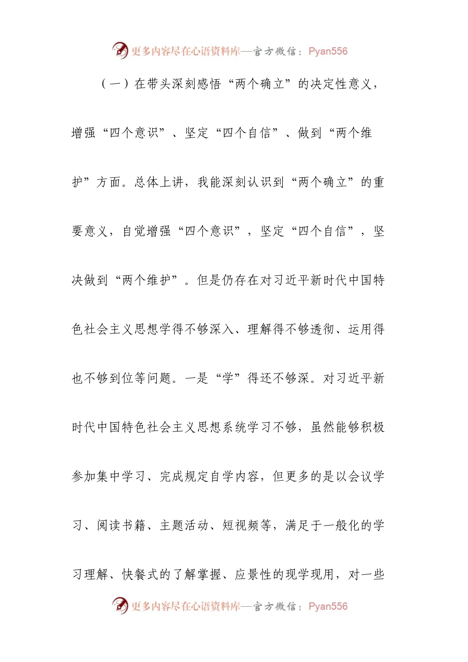 个人县委副书记、县长2022年度民主生活会“六个带头”对照检查材料.docx_第2页