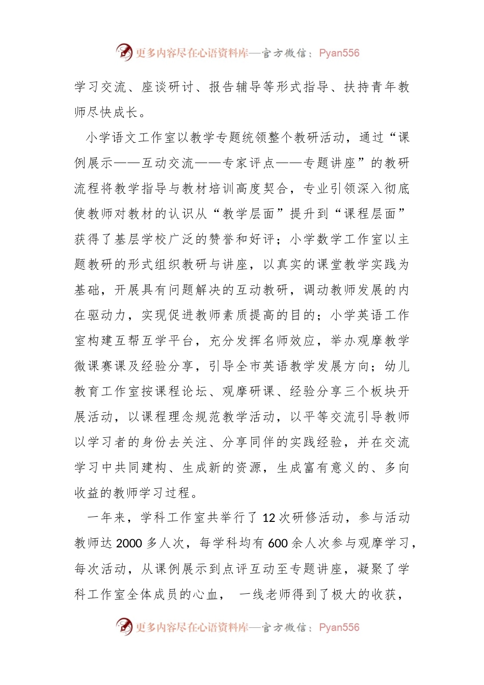 专业引领促发展 凝心聚力丰内涵.docx_第2页