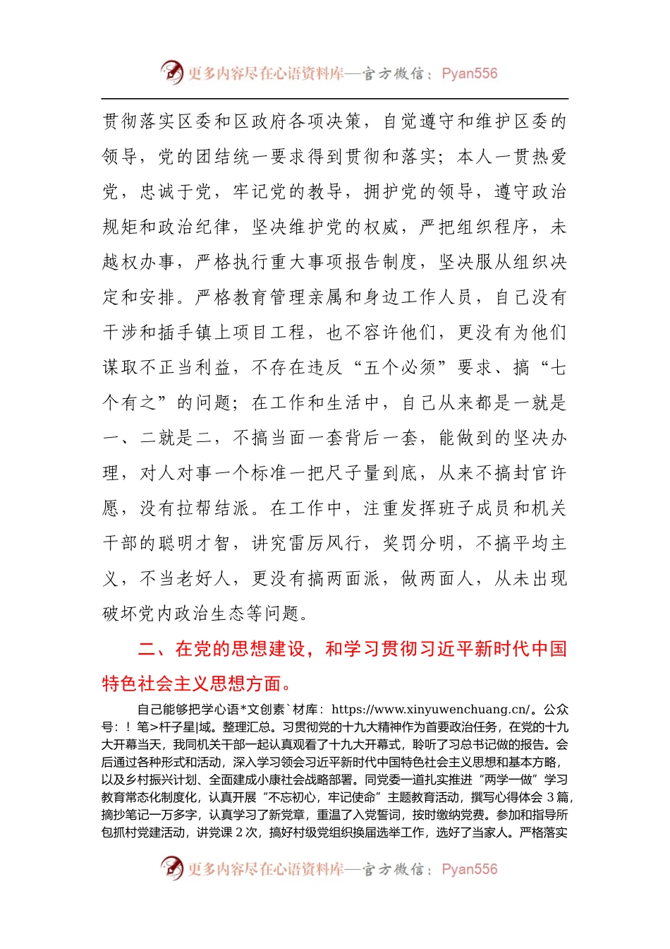 乡镇长巡察工作个人自查报告953226.docx_第2页