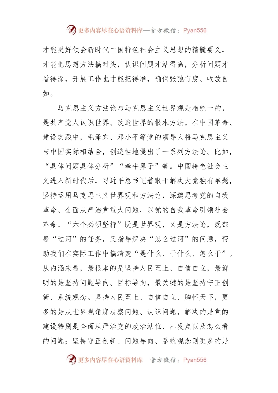 主题教育党课：深刻领悟“六个必须坚持”的深刻内涵，不断开辟马克思主义中国化时代化新境界.docx_第2页
