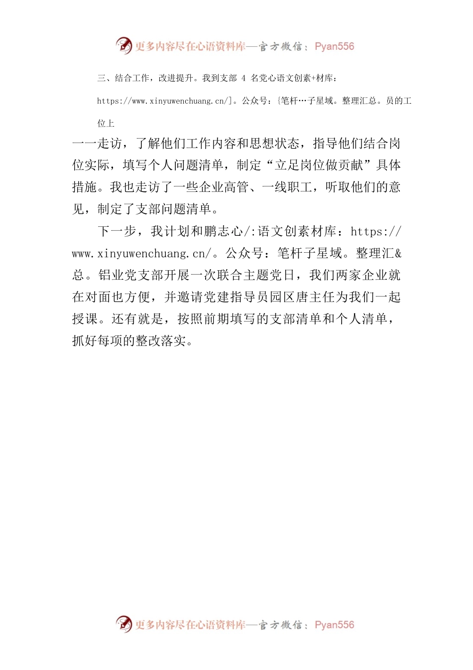 中铭新材党支部主题教育情况汇报.docx_第2页