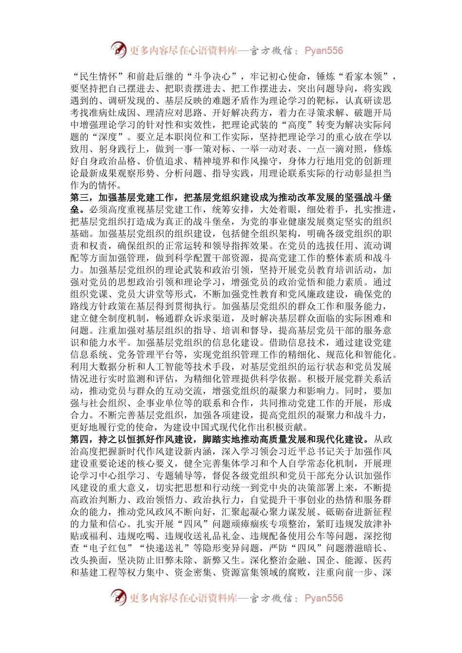 书记中心组发言：全面推进新时代党的建设   以高质量党建保障高质量发展.docx_第2页