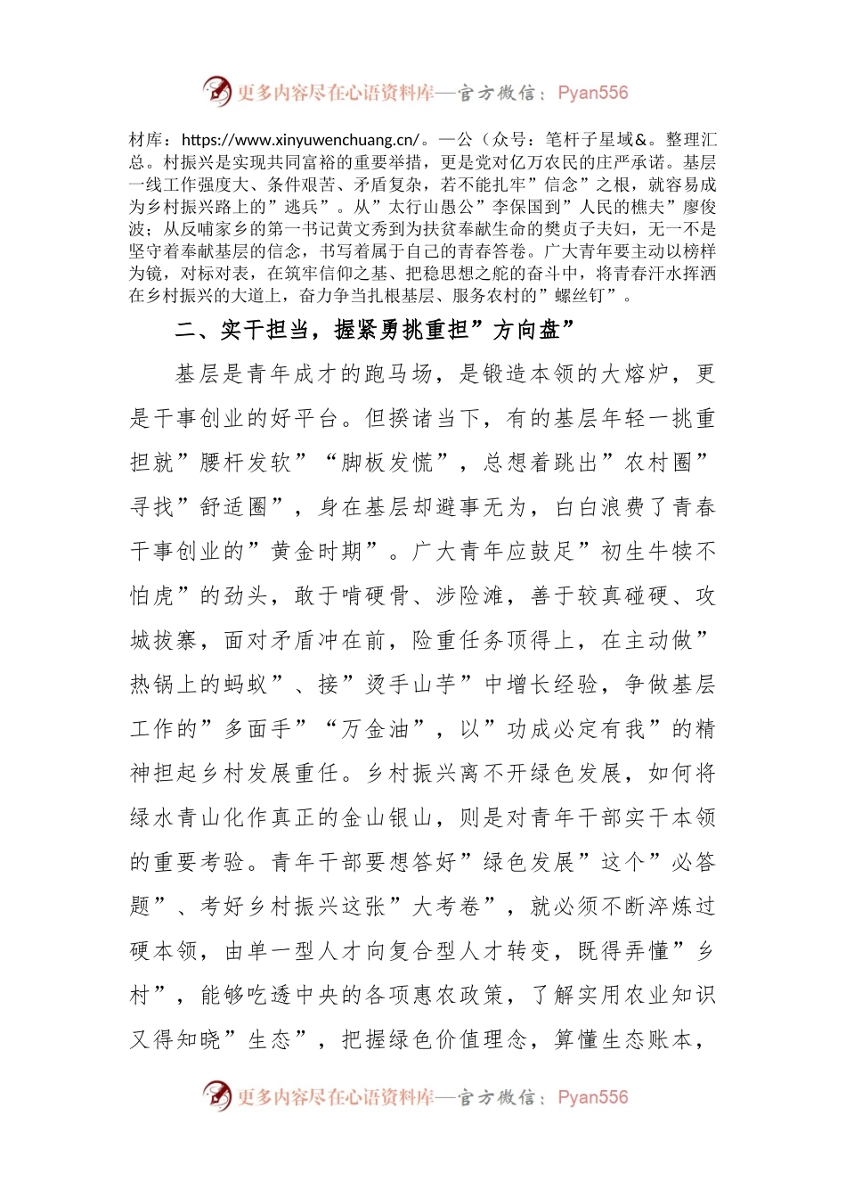 交流研讨发言：践行回信精神助力乡村振兴用青春书写新时代华彩篇章.docx_第2页