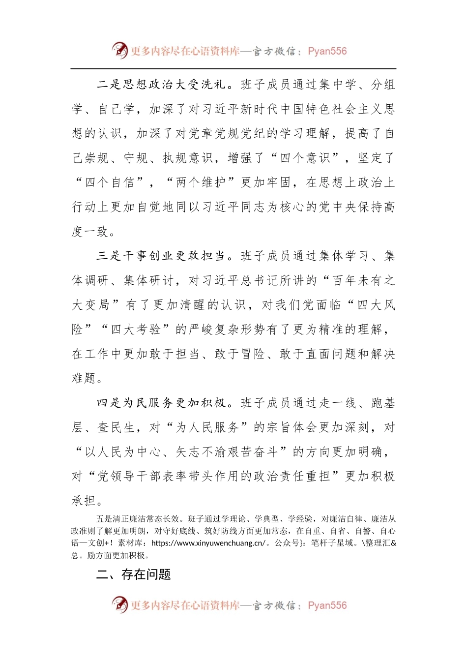 不忘初心牢记使命主题教育专题民主生活会班子检视剖析材料.docx_第2页