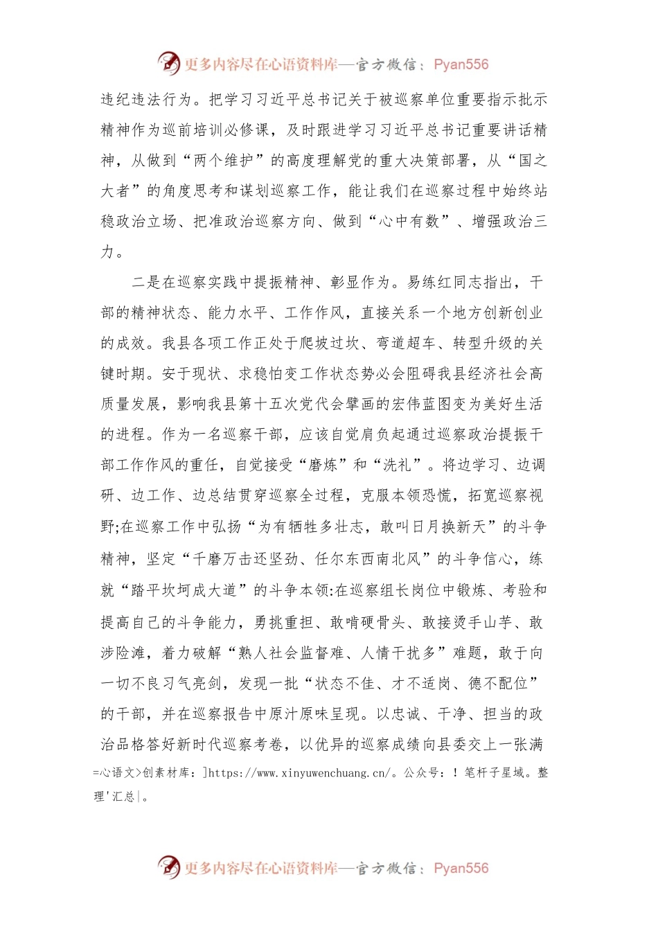 业务轮训班心得体会  巡察办.docx_第2页