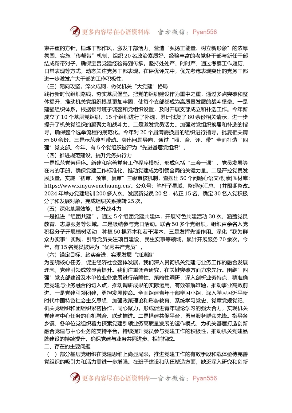 书记2024年度抓基层党建工作述职评议报告.docx_第2页