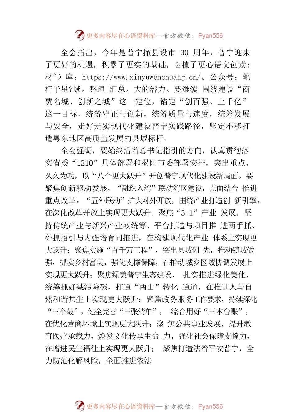 中国共产党普宁市第十四届委员会第五次全体会议决议.docx_第2页