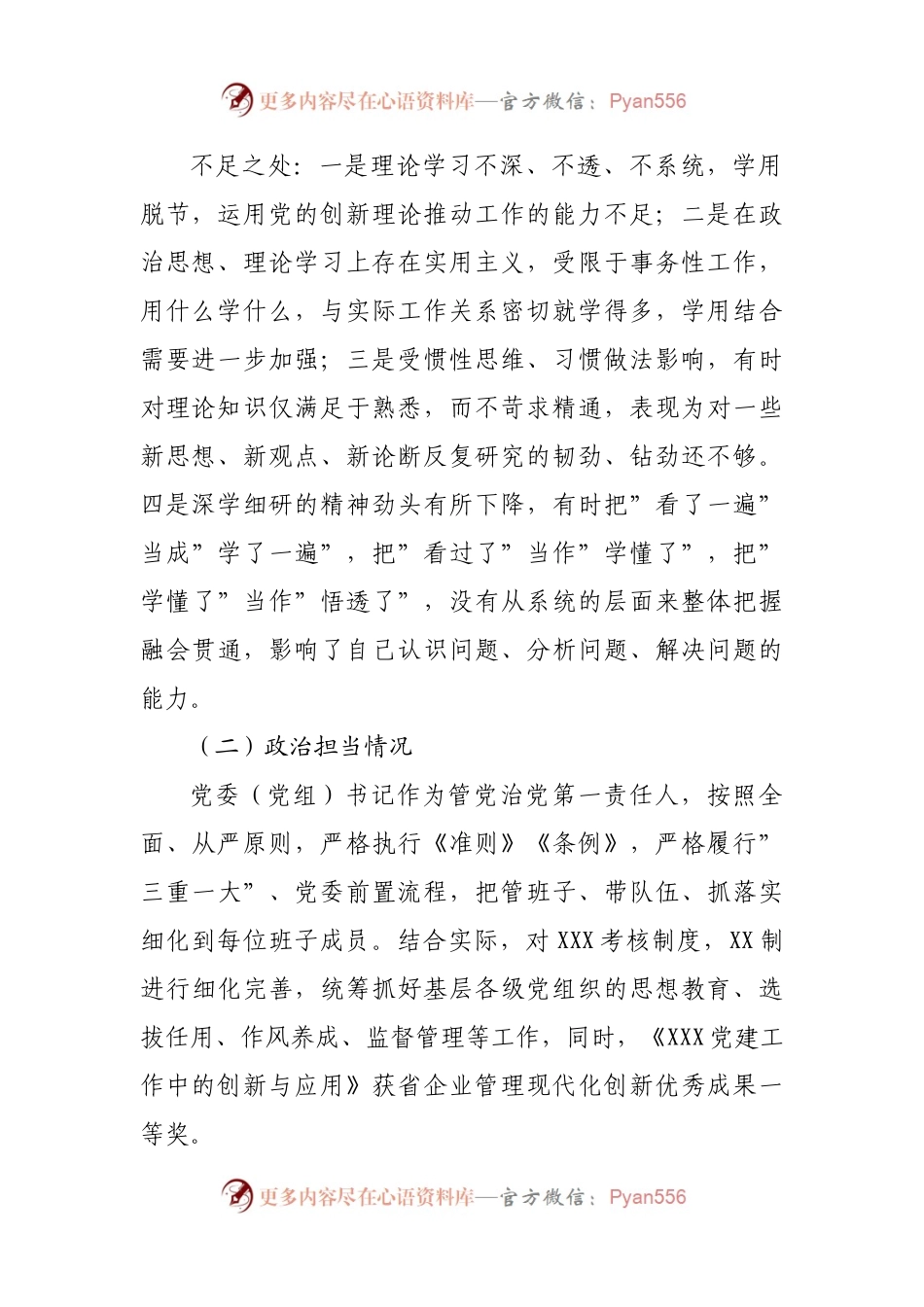 主要负责人自评材料.docx_第2页