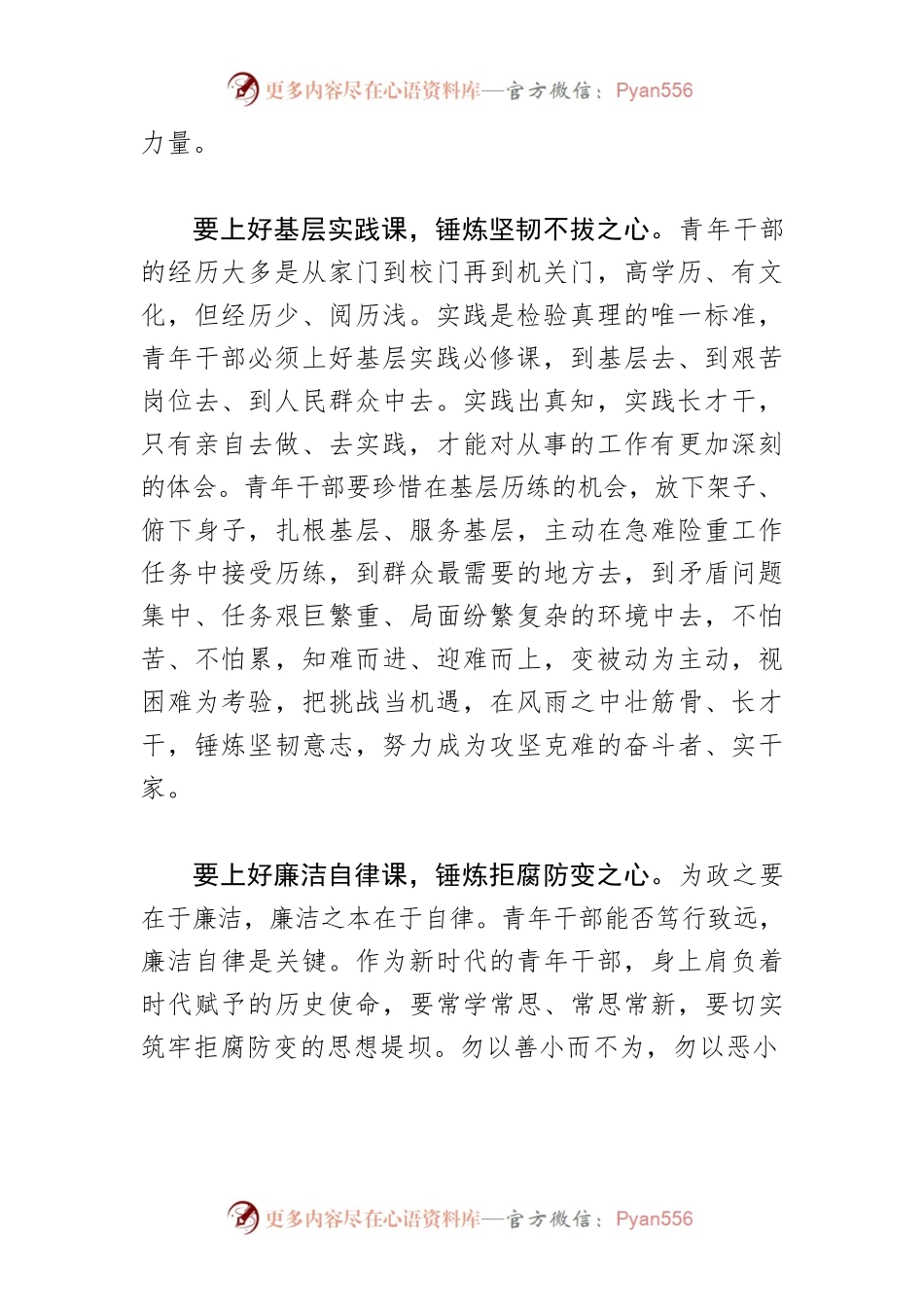 【青年干部中心组研讨发言】青年干部要上好“三堂课”.docx_第2页