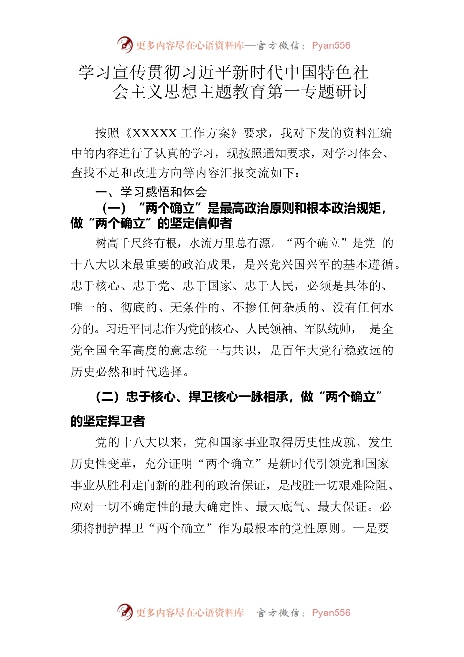 主题教育第一专题研讨材料.docx_第1页