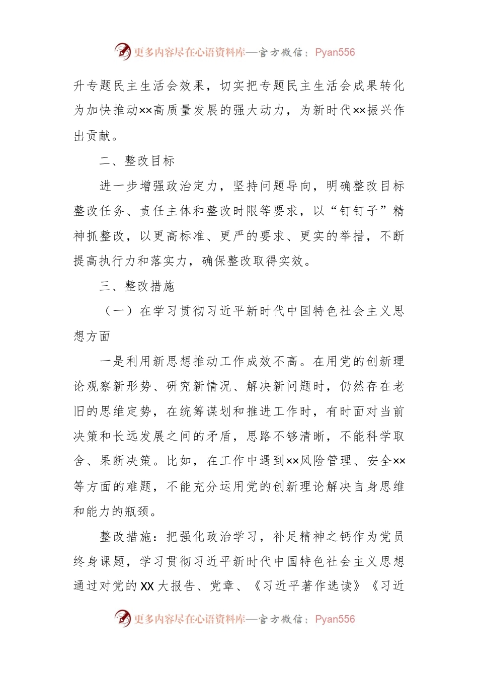 主题教育专题民主生活会整改清单及整改方案.docx_第2页