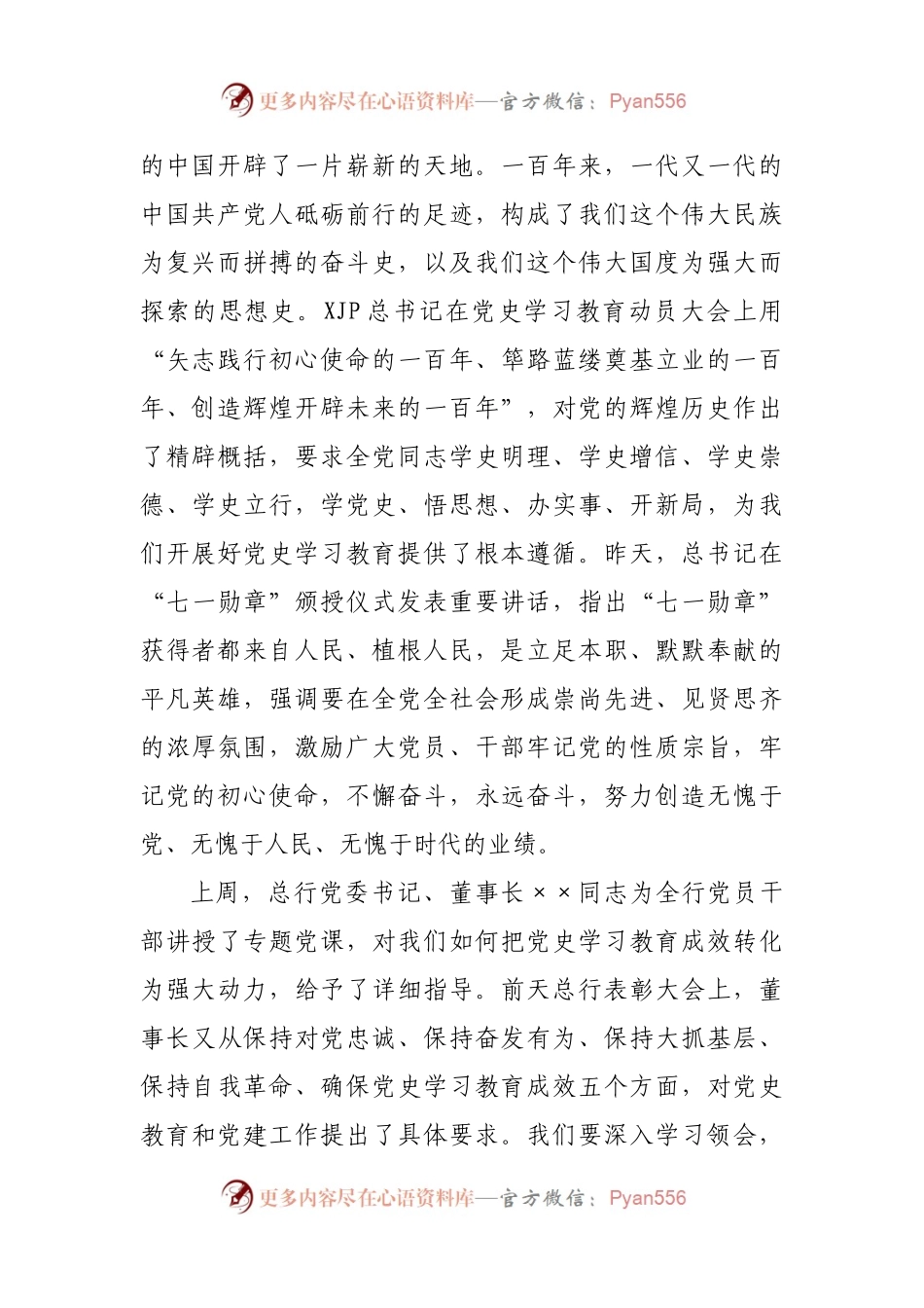 【精】银行行长党史学习教育党课讲稿.docx_第2页