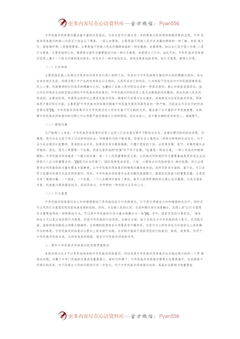 【讲义文稿】新时代中华民族共同体意识的概念内涵、要素分析与实践逻辑研究.docx_第2页